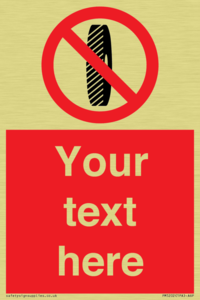 Custom Do Not Change Grinding Wheel Sign